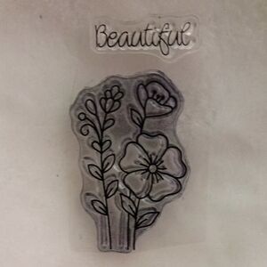 Elegant Floral Stampers and 'Beautiful' Script Stamper